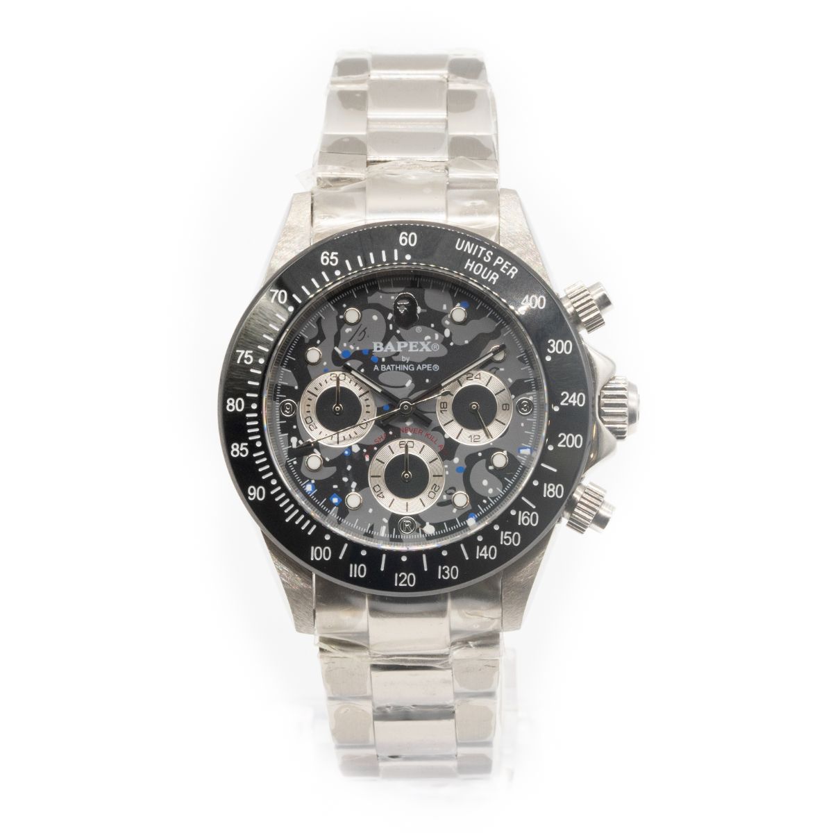�ڿ��ʡ�A BATHING APE/�����٥����󥰡������� CHRONO BLACK #N008