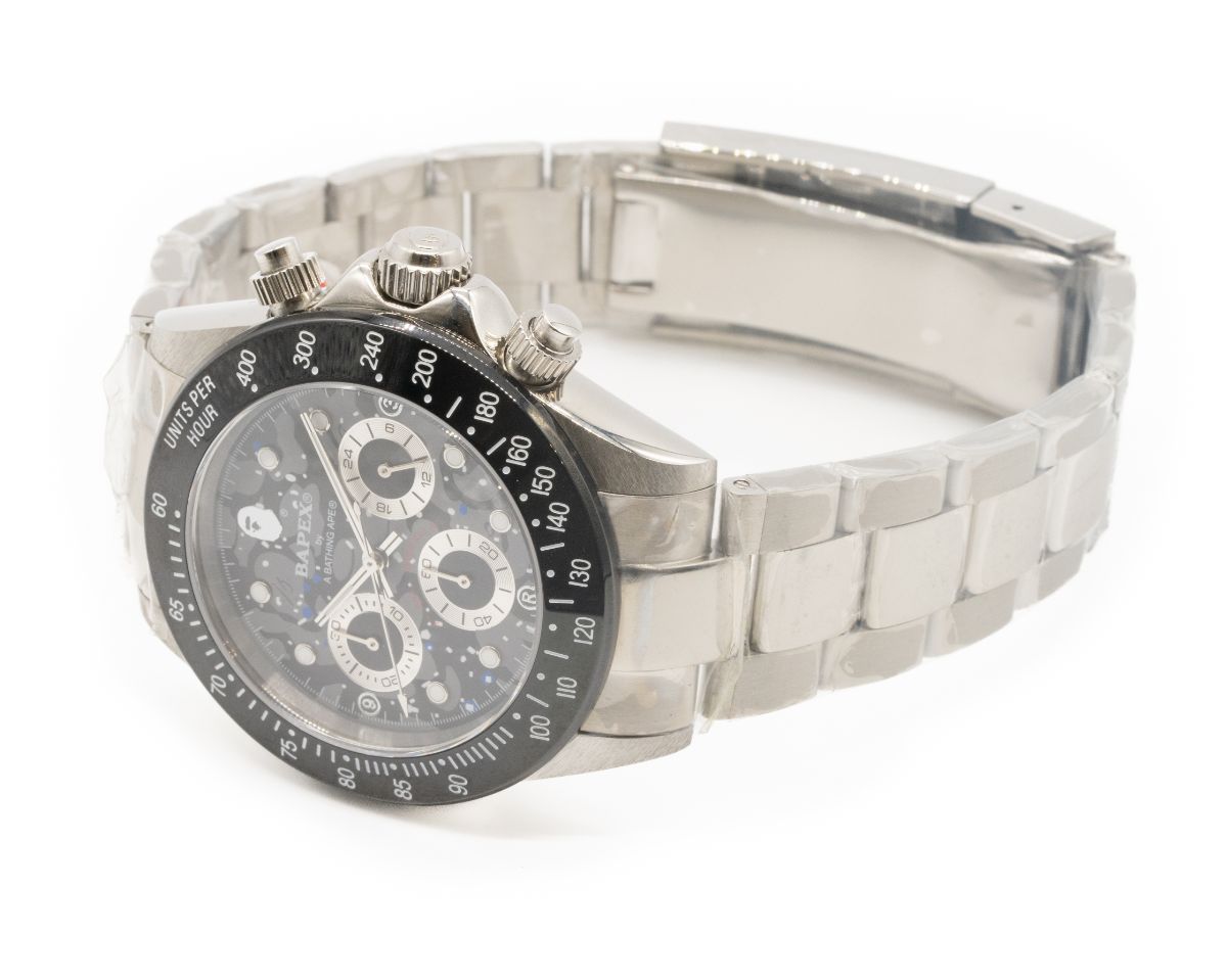 �ڿ��ʡ�A BATHING APE/�����٥����󥰡������� CHRONO BLACK #N008