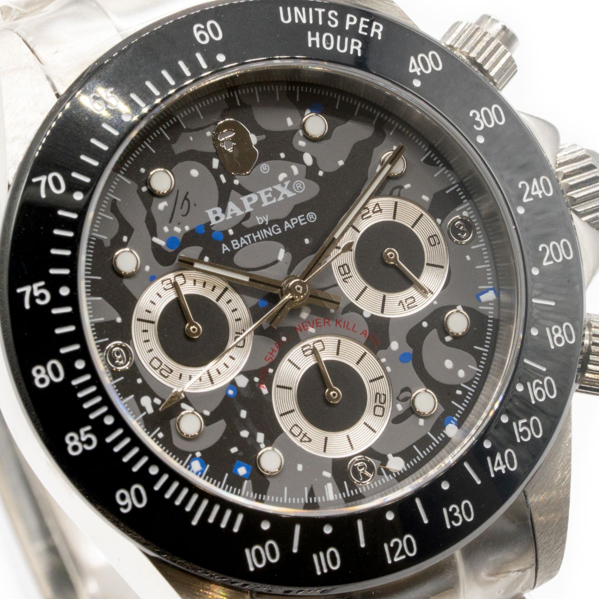 �ڿ��ʡ�A BATHING APE/�����٥����󥰡������� CHRONO BLACK #N008