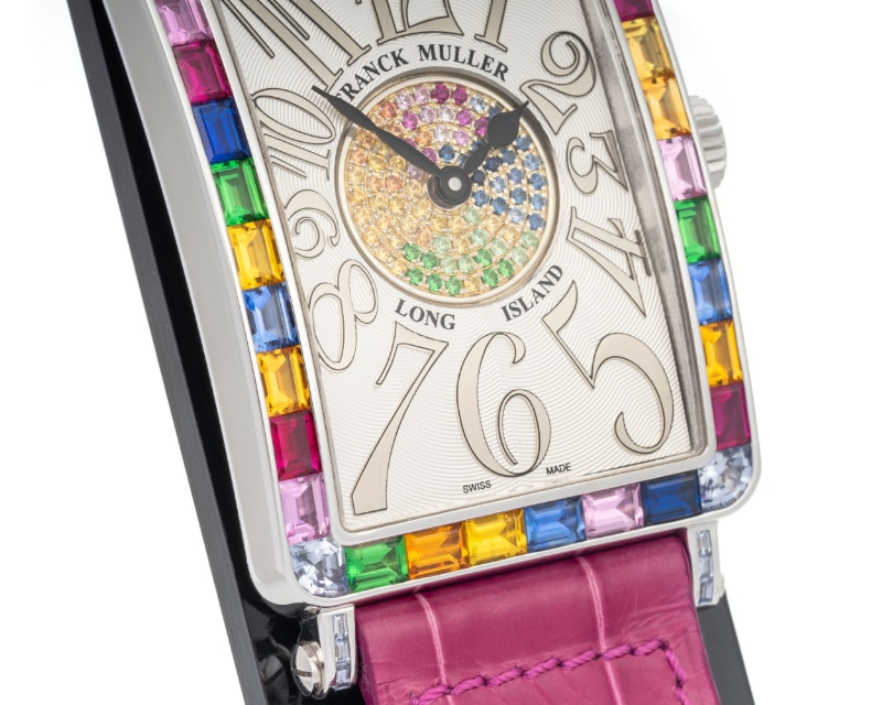 FRANCK MULLER/�ե�󥯥ߥ�顼 1002 QZ REL SAI BAG 1P Long Island Mixed Baguette Stones #JP27751