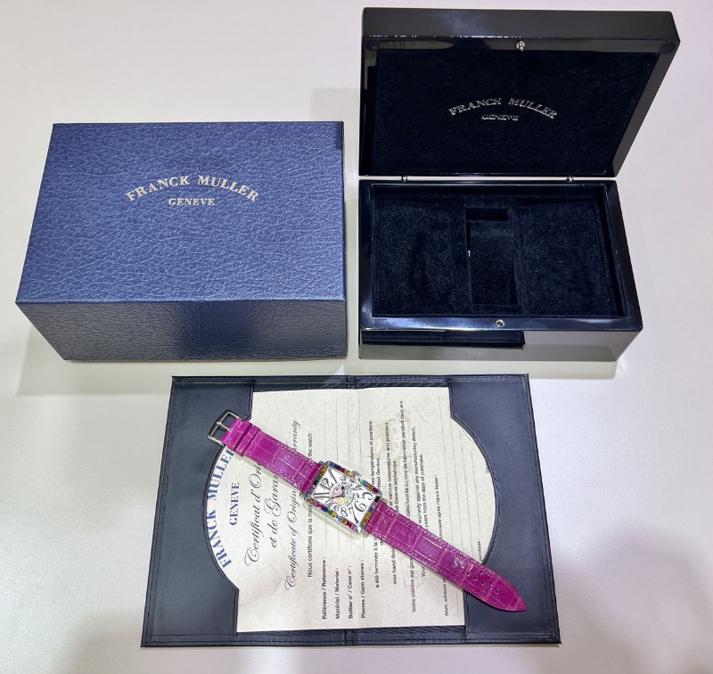 FRANCK MULLER/�ե�󥯥ߥ�顼 1002 QZ REL SAI BAG 1P Long Island Mixed Baguette Stones #JP27751