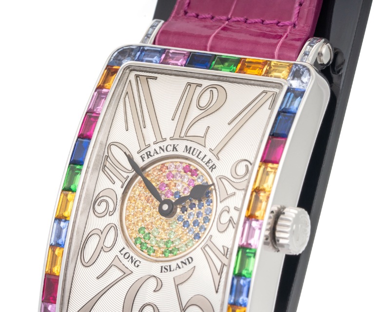 FRANCK MULLER/�ե�󥯥ߥ�顼 1002 QZ REL SAI BAG 1P Long Island Mixed Baguette Stones #JP27751