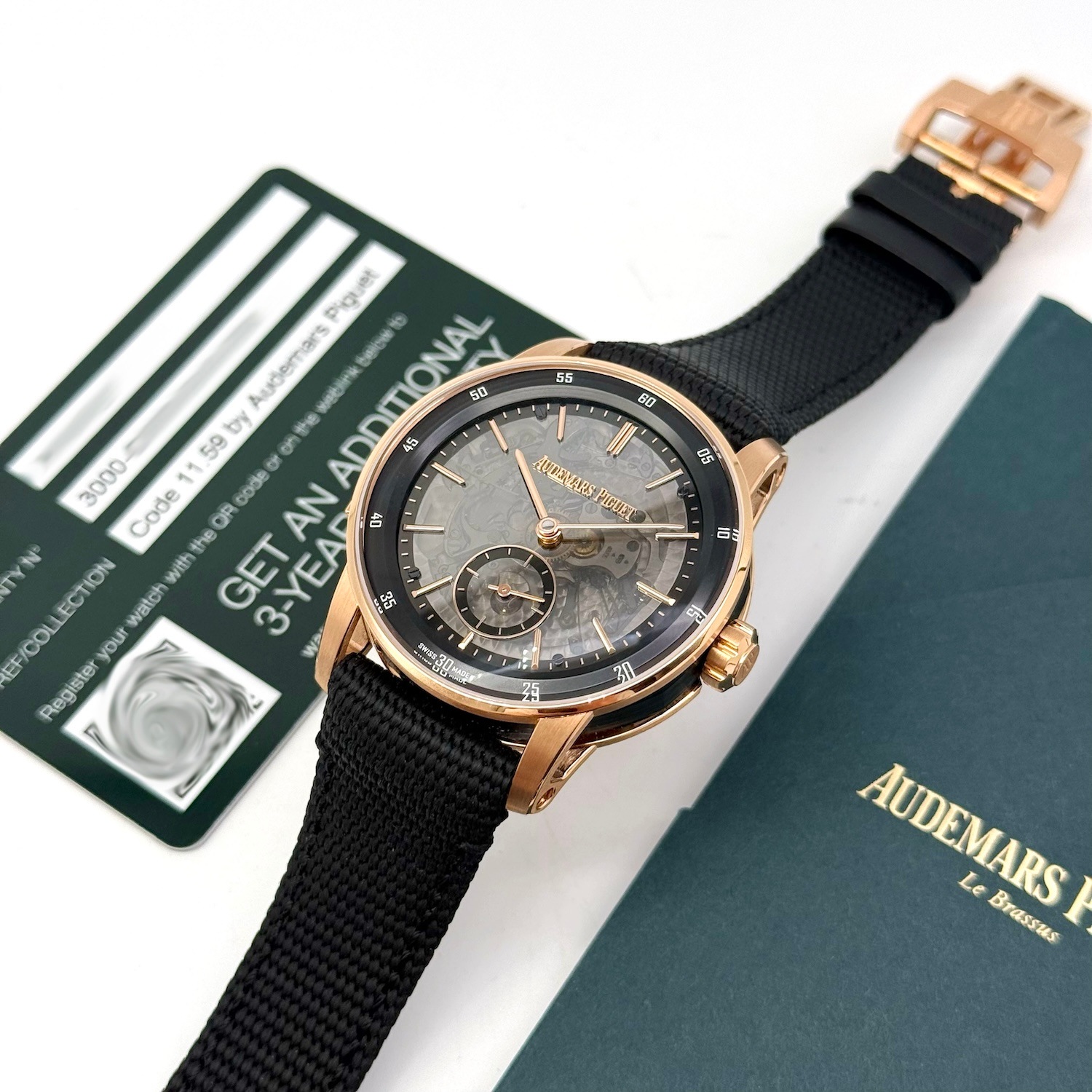 Audemars Piguet/�����ǥ� �ԥ� Code 11.59 26395NR.OO.D002KB.01 18K������������ɡ��֥�å�����ߥå� �ߥ˥åĥ�ԡ����� �ӻ���#HK11743�ڹ����Ź�߸ˡ�
