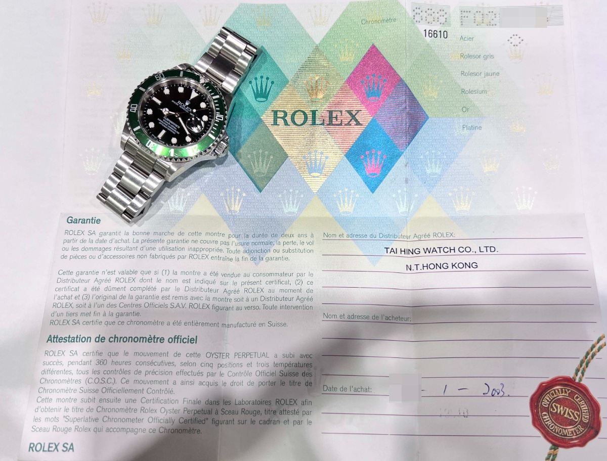 ROLEX/����å��������֥ޥ꡼��SUBMARINER��16610LV��#JP28647