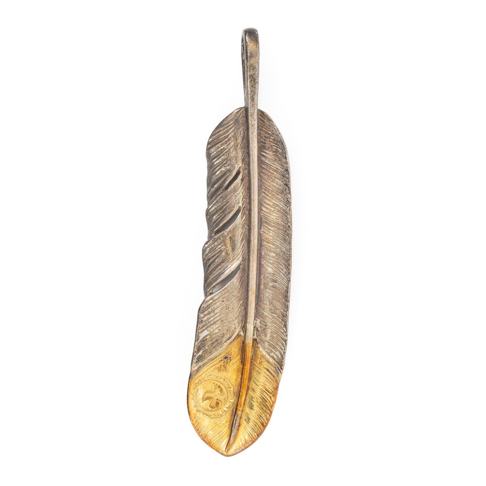 goro's ゴローズ 【オールド】先金特大フェザー 左向き ネックレス