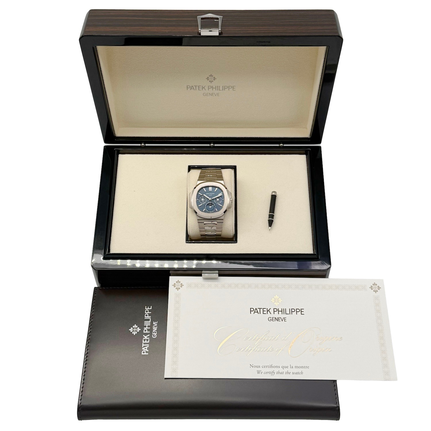 Patek Philippe/�ѥƥå��ե���å� �Ρ��ƥ��饹 5740/1G-001 �ѡ��ڥ��奢�륫������ �ࡼ��ե����� 18KWG #HK11744�ڹ����Ź�߸ˡ�