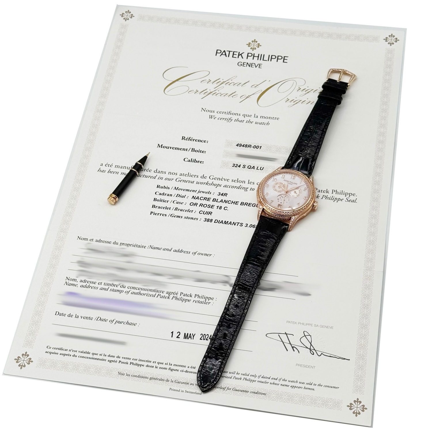 PATEK PHILIPPE/�ѥƥå��ե���å� COMPLICATIONS ����ץꥱ������� 4948R-001 18K������ �ࡼ��ե����� 18K�������������#HK11659