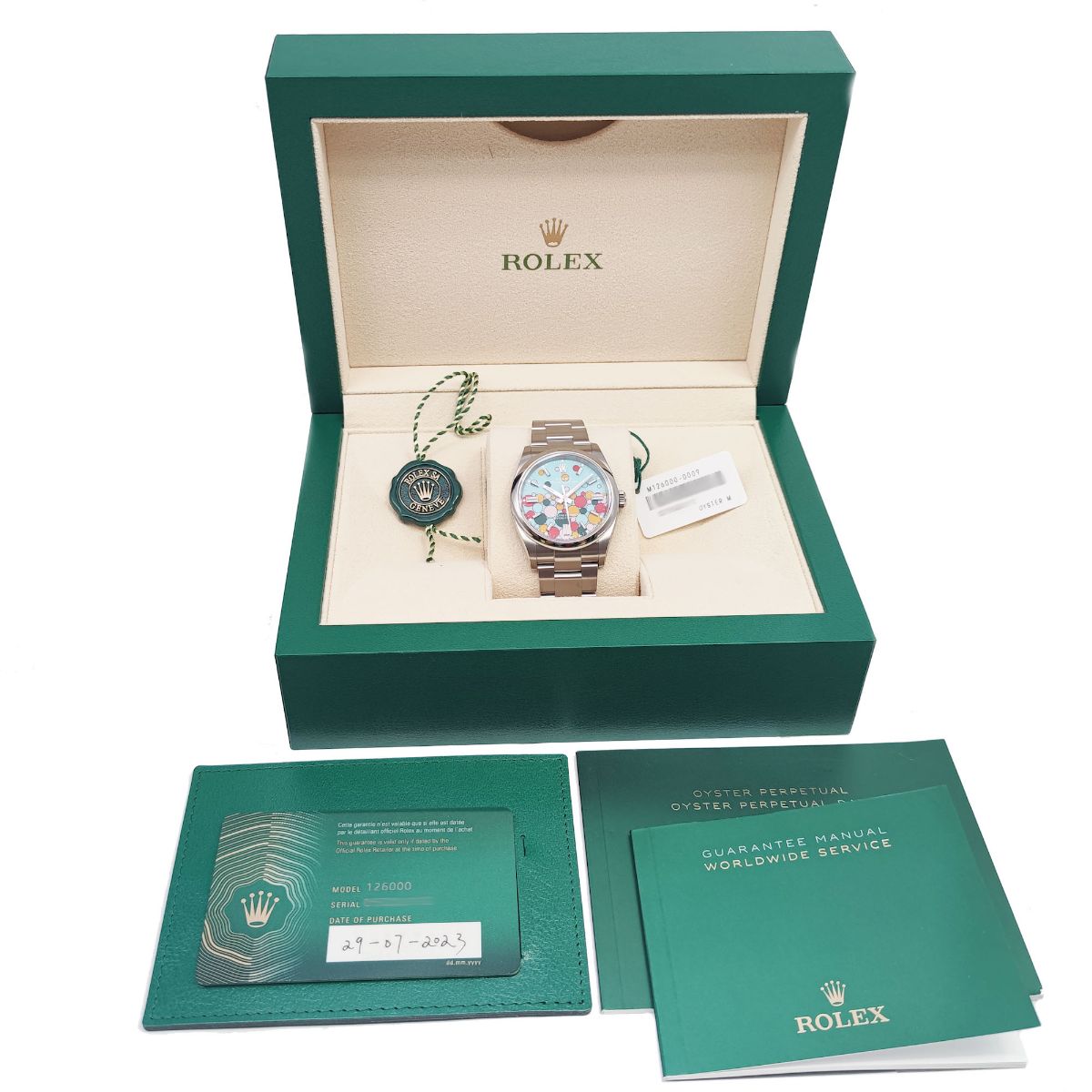 ROLEX/����å��������������� �ѡ��ڥ��奢��36 ����֥졼����� 126000��#HK10430