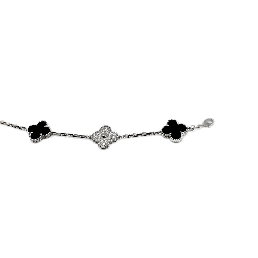 Van Cleef & Arpels/������ ���꡼�ա������ڥ� VCARP2R900 ������ơ��� ����ϥ�֥� �֥쥹��å� 5�ĥ������ 18K WG ���˥��� ��������� #JP28868