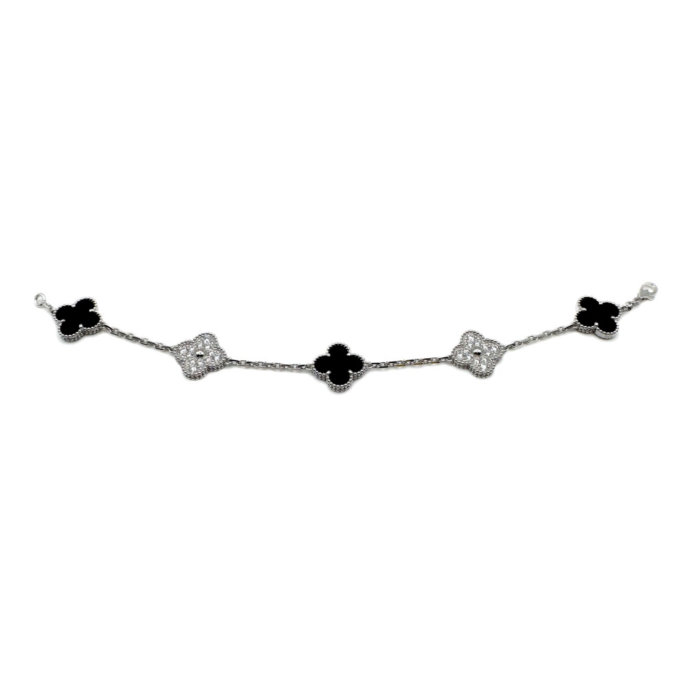 Van Cleef & Arpels/������ ���꡼�ա������ڥ� VCARP2R900 ������ơ��� ����ϥ�֥� �֥쥹��å� 5�ĥ������ 18K WG ���˥��� ��������� #JP28868