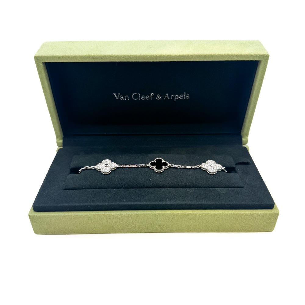Van Cleef & Arpels/������ ���꡼�ա������ڥ� VCARP2R900 ������ơ��� ����ϥ�֥� �֥쥹��å� 5�ĥ������ 18K WG ���˥��� ��������� #JP28868