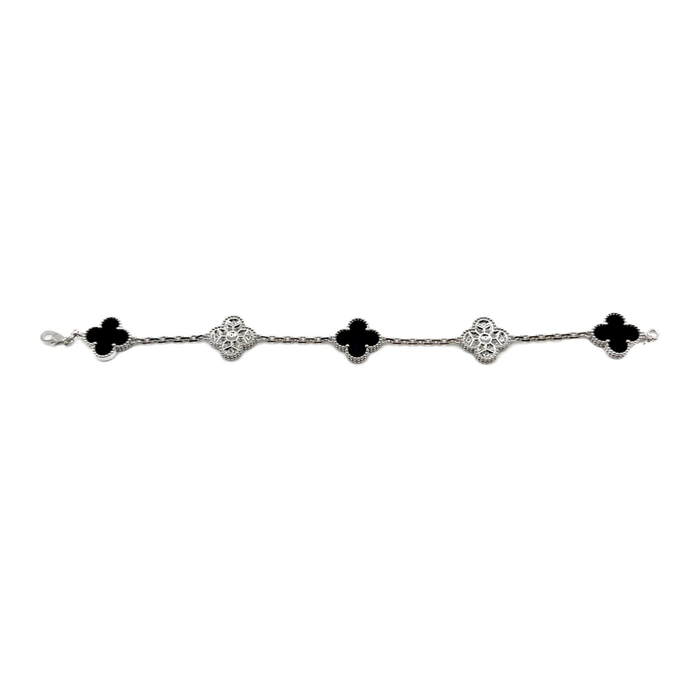 Van Cleef & Arpels/������ ���꡼�ա������ڥ� VCARP2R900 ������ơ��� ����ϥ�֥� �֥쥹��å� 5�ĥ������ 18K WG ���˥��� ��������� #JP28868