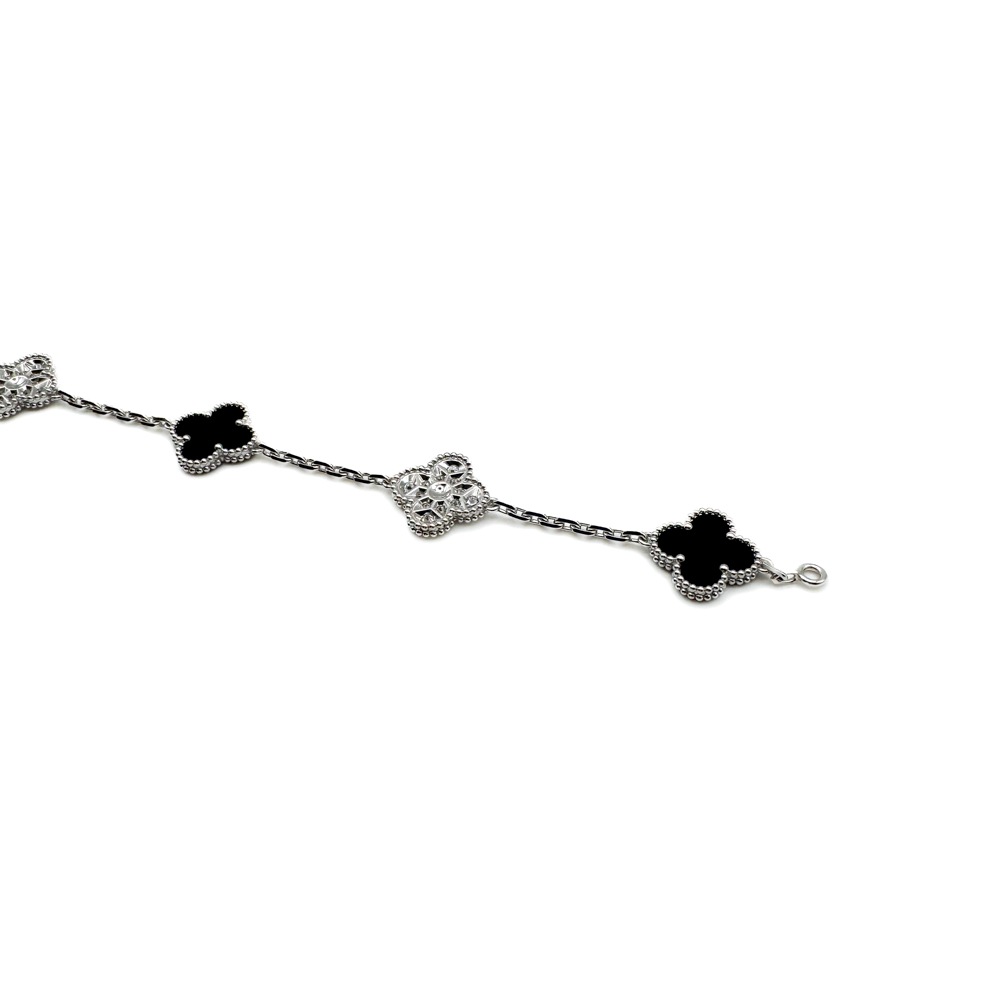 Van Cleef & Arpels/������ ���꡼�ա������ڥ� VCARP2R900 ������ơ��� ����ϥ�֥� �֥쥹��å� 5�ĥ������ 18K WG ���˥��� ��������� #JP28868