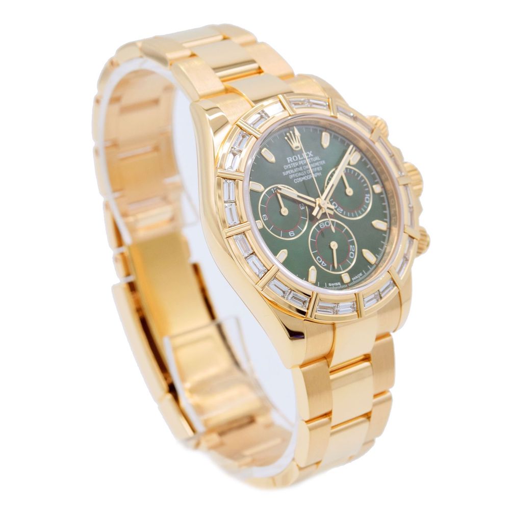 ROLEX/����å������ǥ��ȥ� Daytona  116568BR Green Dial Diamond Bezel �ڹ����Ź�߸ˡ�#HK11454
