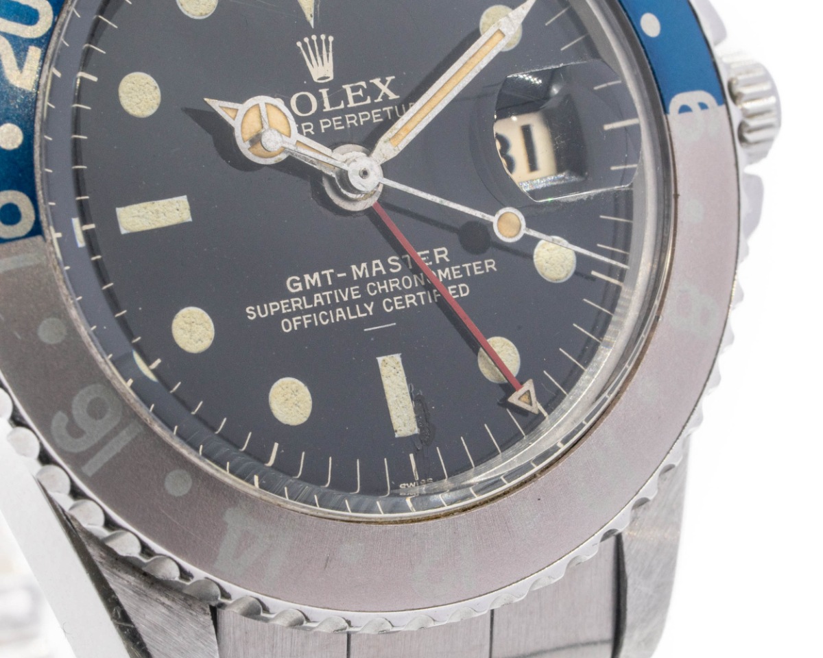 ROLEX/����å��� GMT-Master Ref. 1675, Pepsi Bezel, Gilt Underline Dial with Pointed Crown Guards 1964