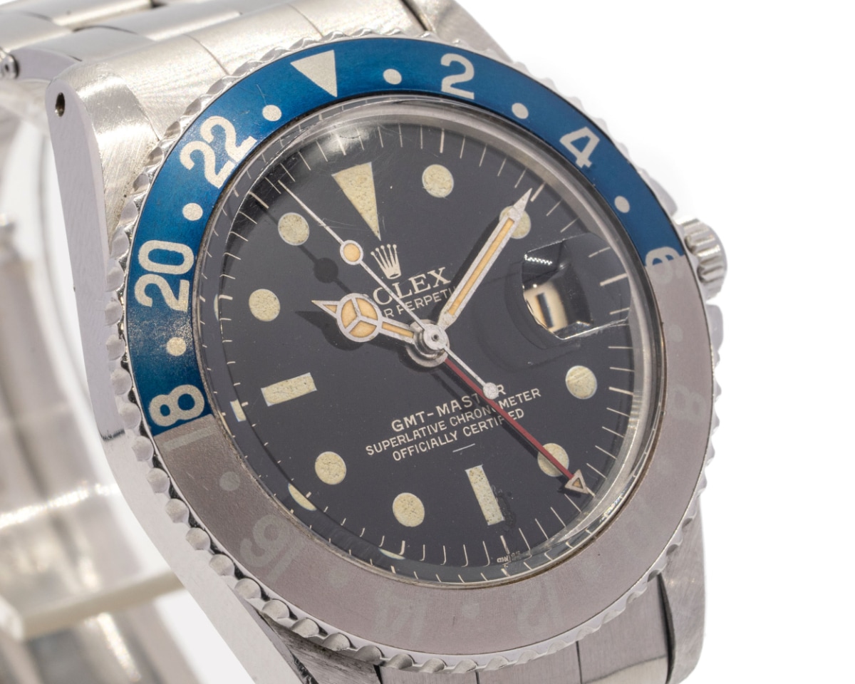 ROLEX/����å��� GMT-Master Ref. 1675, Pepsi Bezel, Gilt Underline Dial with Pointed Crown Guards 1964