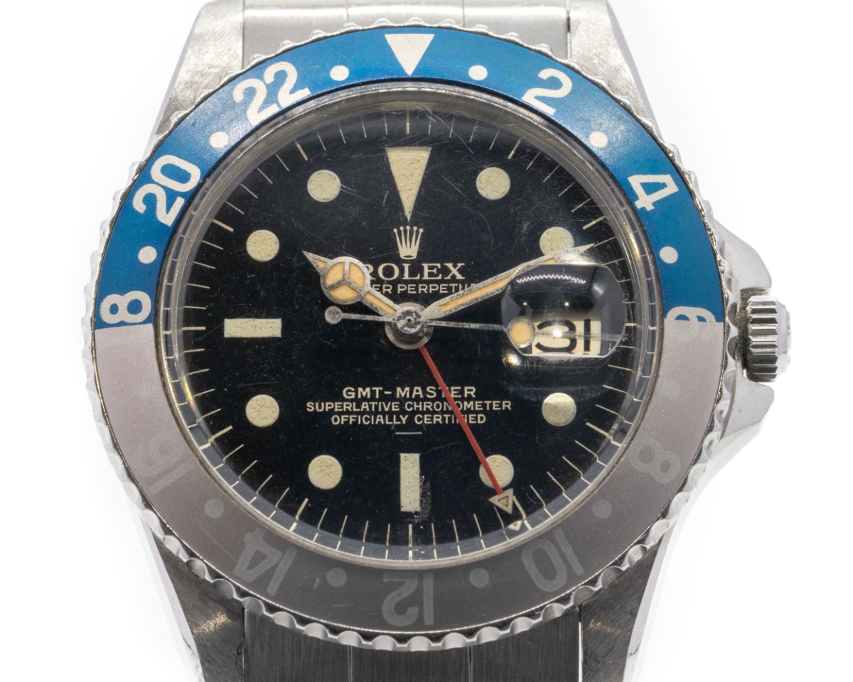 ROLEX/����å��� GMT-Master Ref. 1675, Pepsi Bezel, Gilt Underline Dial with Pointed Crown Guards 1964