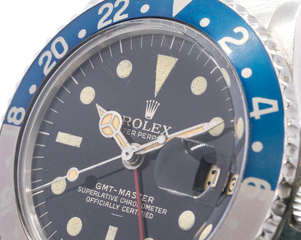ROLEX/����å��� GMT-Master Ref. 1675, Pepsi Bezel, Gilt Underline Dial with Pointed Crown Guards 1964