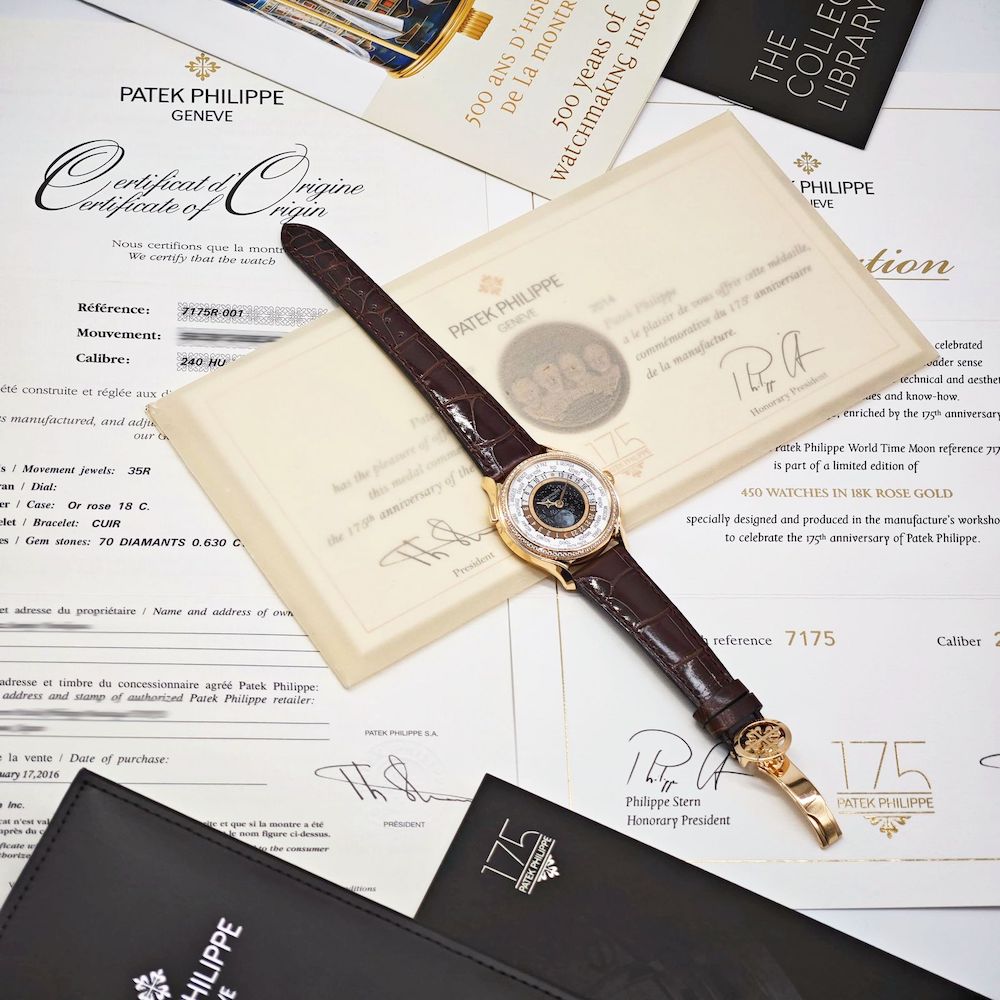 Patek Philippe / �ѥƥå� �ե���å� 175��ǯ��ǰ��ǥ� 7175R-001 ������������� �ࡼ��ե����� ���ɥ����� ��ư���ӻ��� #HK11459�ڹ����Ź�߸ˡ�