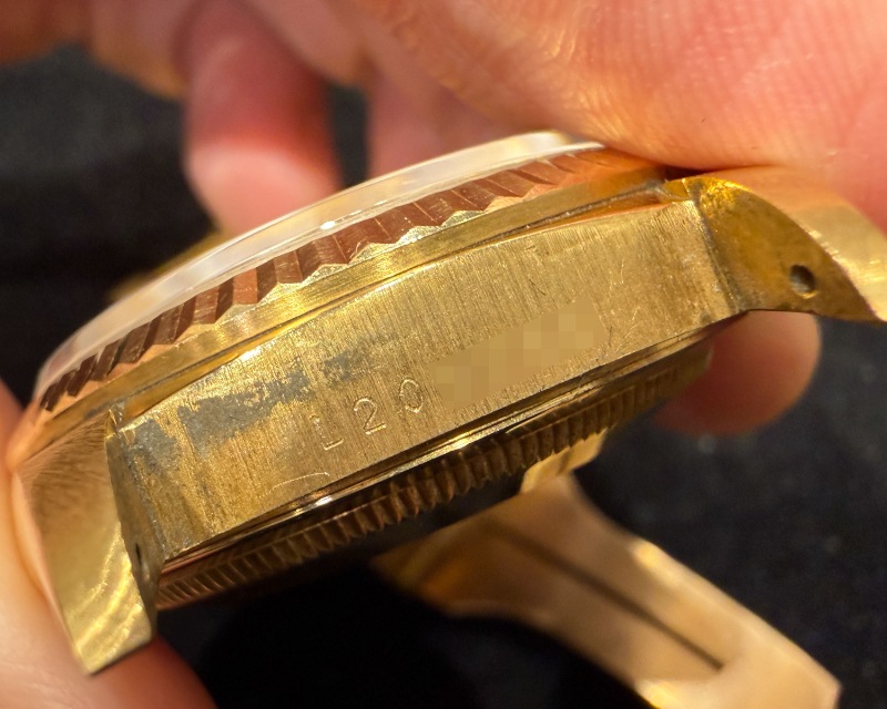 Rolex/����å��� Daydate �ǥ��ǥ���36 Ref.18238 Tiffany.co �ƥ��ե��ˡ� Wood Dial ���åɥ������ L���� K18YG#Jp28810