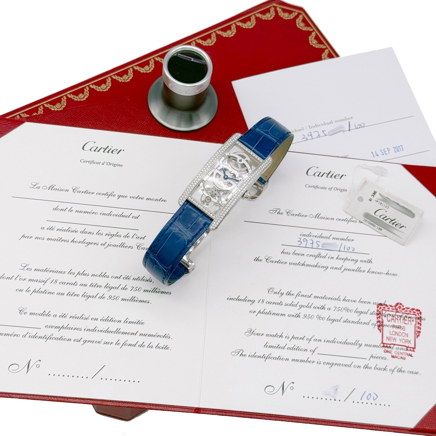 Cartier ����ƥ��� Tank Cintree HPI01123 �괬�� ������ȥ�ڹ����Ź�߸ˡ�#HK11568