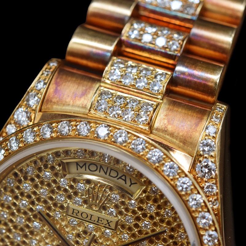 ROLEX/����å��� DAY-DATE 18138 Starry Sky Dial�ڹ����Ź�߸ˡ�#HK11059   