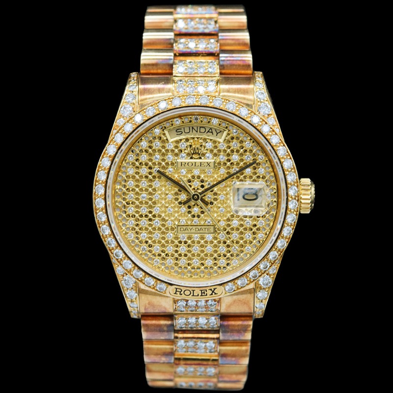 ROLEX/����å��� DAY-DATE 18138 Starry Sky Dial�ڹ����Ź�߸ˡ�#HK11059   