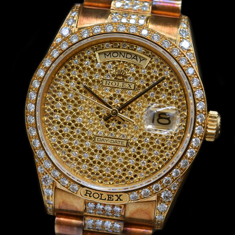 ROLEX/����å��� DAY-DATE 18138 Starry Sky Dial�ڹ����Ź�߸ˡ�#HK11059   