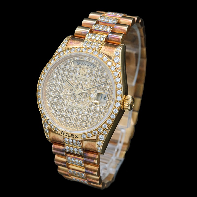 ROLEX/����å��� DAY-DATE 18138 Starry Sky Dial�ڹ����Ź�߸ˡ�#HK11059   