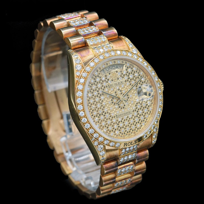 ROLEX/����å��� DAY-DATE 18138 Starry Sky Dial�ڹ����Ź�߸ˡ�#HK11059   