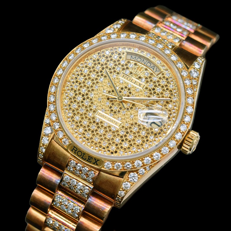 ROLEX/����å��� DAY-DATE 18138 Starry Sky Dial�ڹ����Ź�߸ˡ�#HK11059   