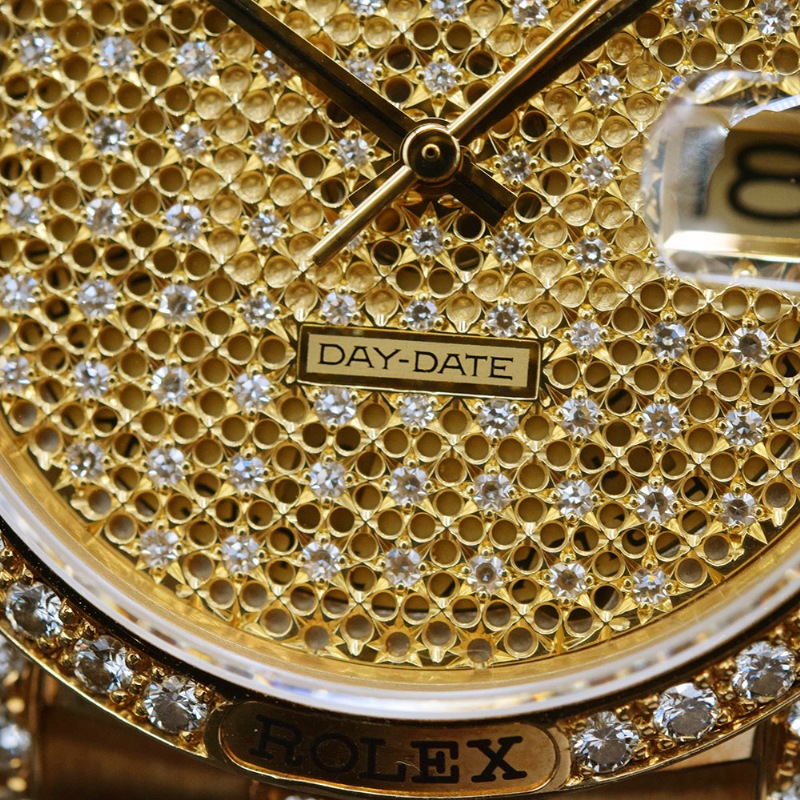 ROLEX/����å��� DAY-DATE 18138 Starry Sky Dial�ڹ����Ź�߸ˡ�#HK11059   