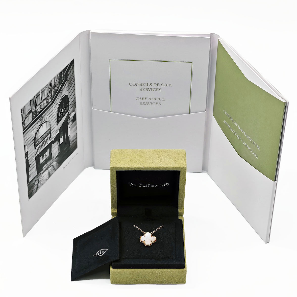 Van Cleef & Arpels/�����󥯥꡼�ա������ڥ�  ������ơ�������ϥ�֥� �ڥ����� VCARA45900 ��������������� K18YG �ޥ������֥ѡ��� �ͥå��쥹 ��ǥ����� #HK11474