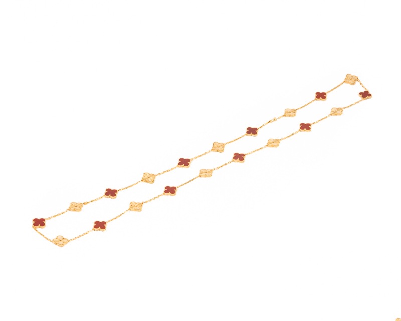Van Cleef & Arpels/�����󥯥꡼�ա������ڥ� VCARP7R00 Vintage Alhambra ������ơ��� ����ϥ�֥� �ͥå��쥹 20������� �����ͥꥢ��18K YG #Jp28761