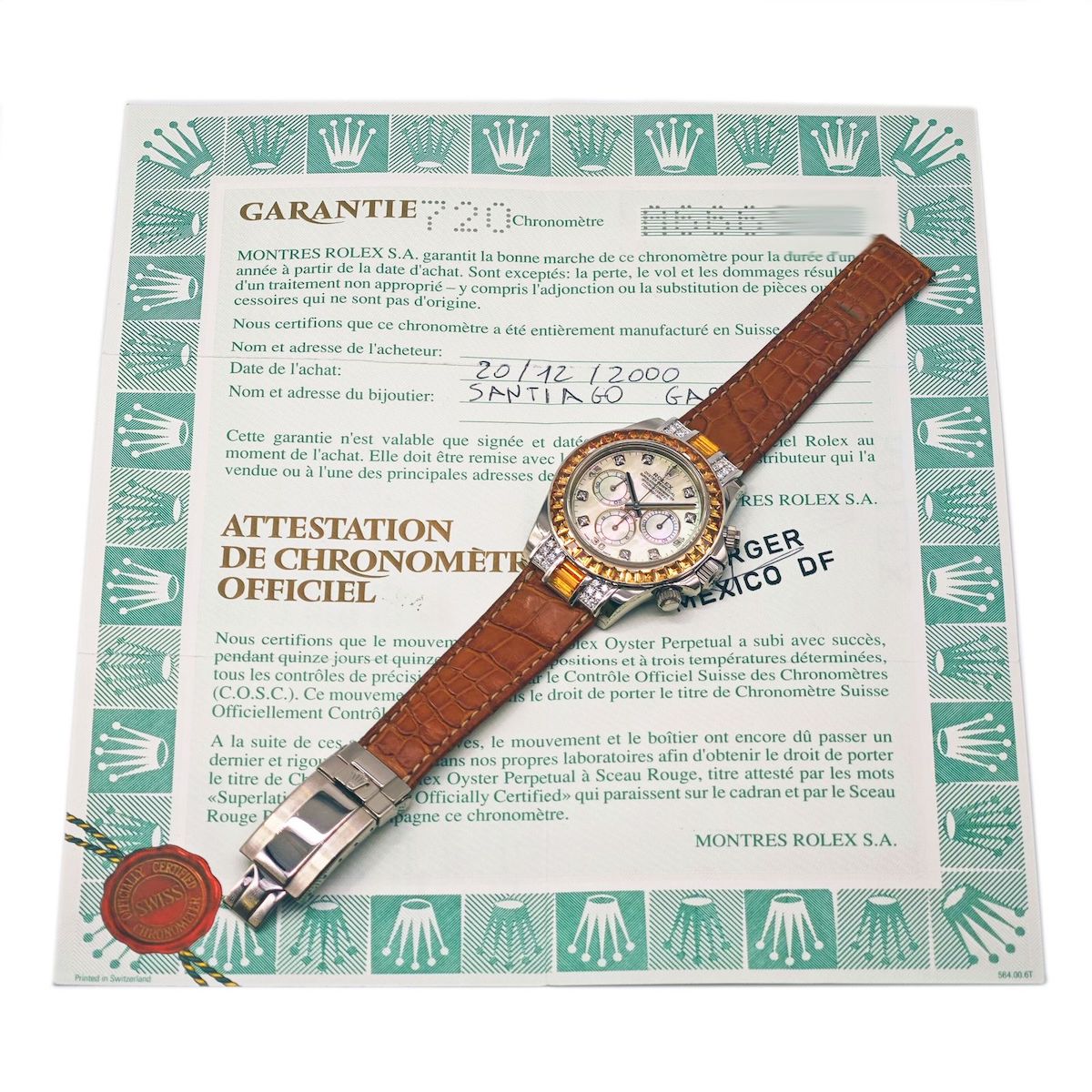 ROLEX/����å��� Cosmograph 16559 SACO Daytona Zenith El Primer�ڹ����Ź�߸ˡ�#HK11463