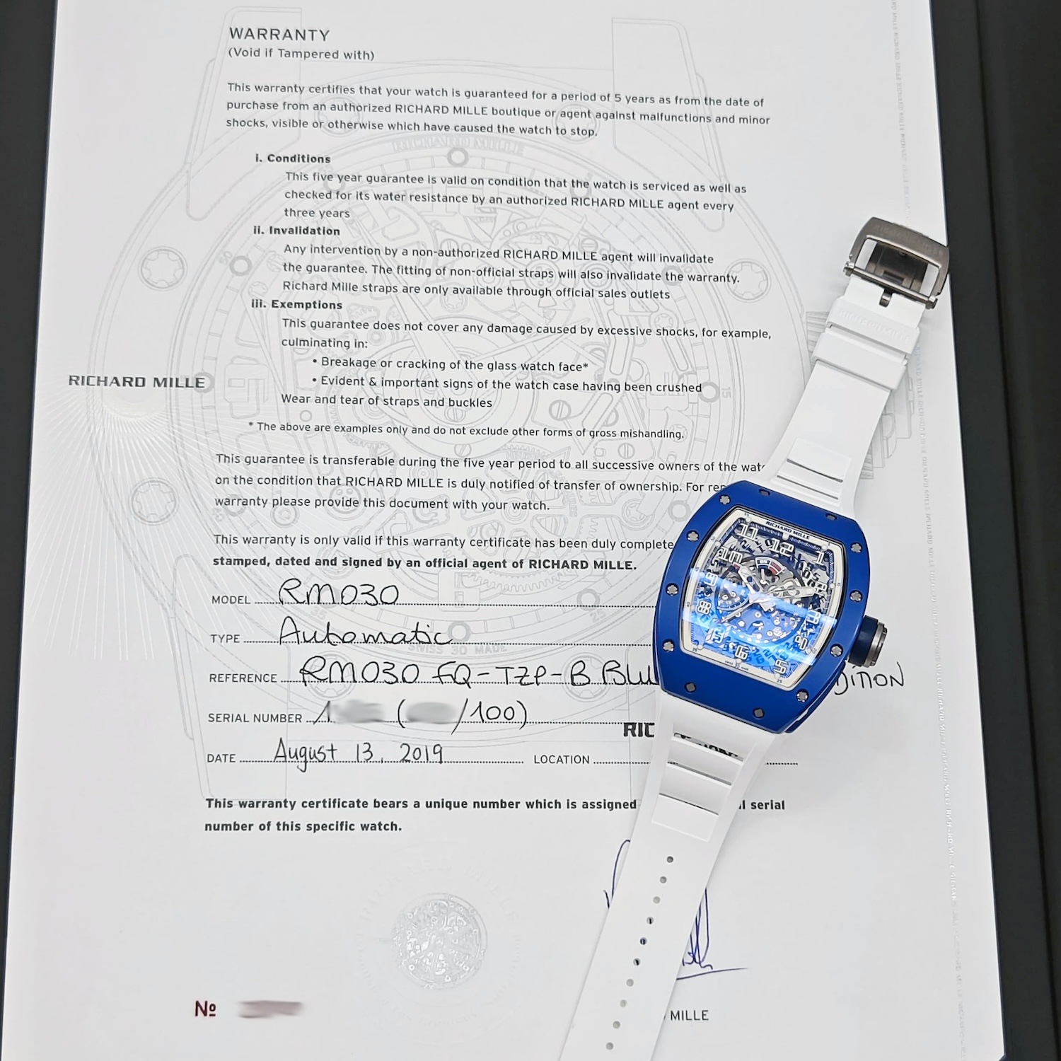 RICHARD MILLE/  �ꥷ�㡼�� �ߥ� RM030 FQ-TZP-B �����ǥ�ڹ����Ź�߸ˡ�#HK11465