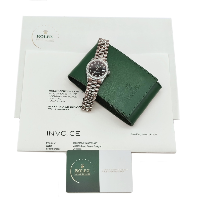 ROLEX/����å��� Datejust 31�ǥ��ȥ��㥹�� M68159G 10P������ ��������ɥ٥���#JP28287