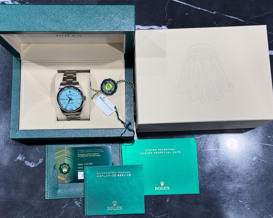 �ڥ��������Rolex/����å��� Oyster Perpetual 124300 �������� Tiffany Dial��#JP26980