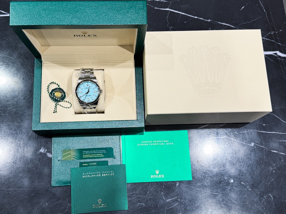 �ڥ��������Rolex/����å��� Oyster Perpetual 124300 �������� Tiffany Dial��#JP26948