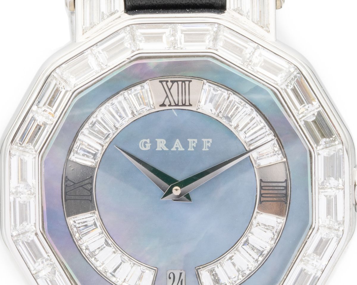 GRAFF/����ա�LONDON 36mm Diamond Ice blue mother-of-pearl Dial Watch