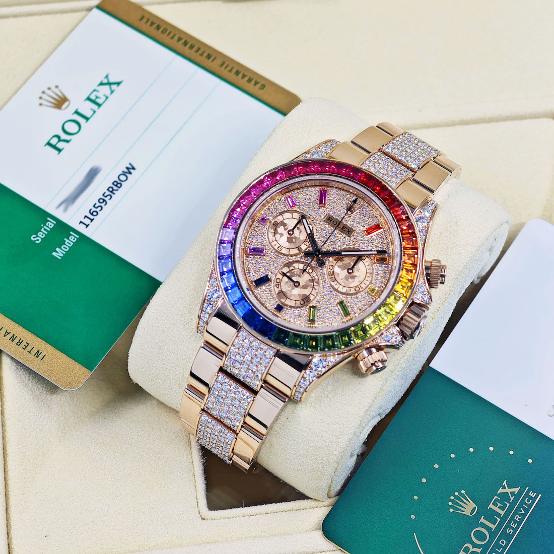 ROLEX/����å���  ����� �ǥ��ȥ� �쥤��ܡ� �ѥ��������� 116595RBOW-0002  �ڹ����Ź�߸ˡ�#HK11490