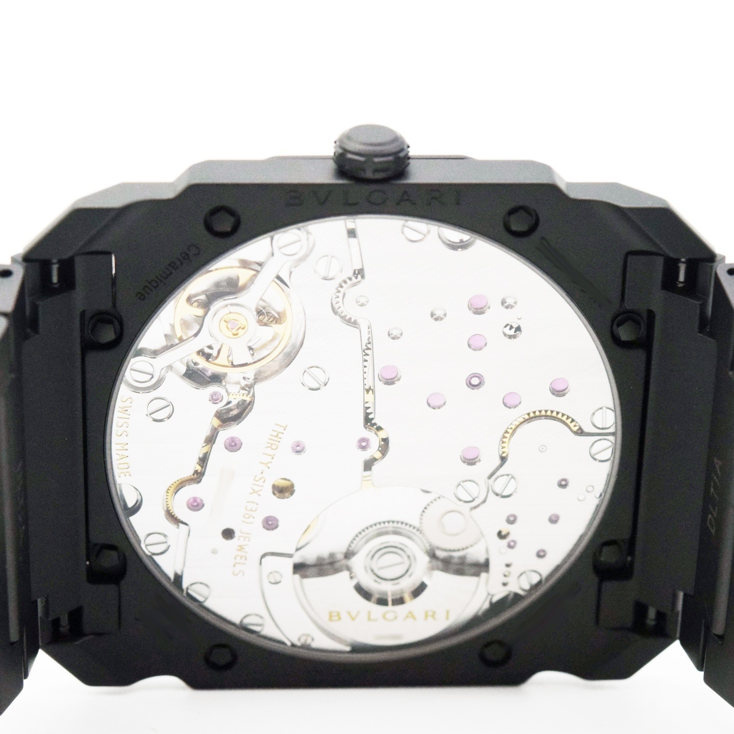 Bvlgari/�֥륬�� ����ߥå� ������ �ե��˥å��� �����å� �֥�å� 103077�ڹ����Ź�߸ˡ� #HK11703