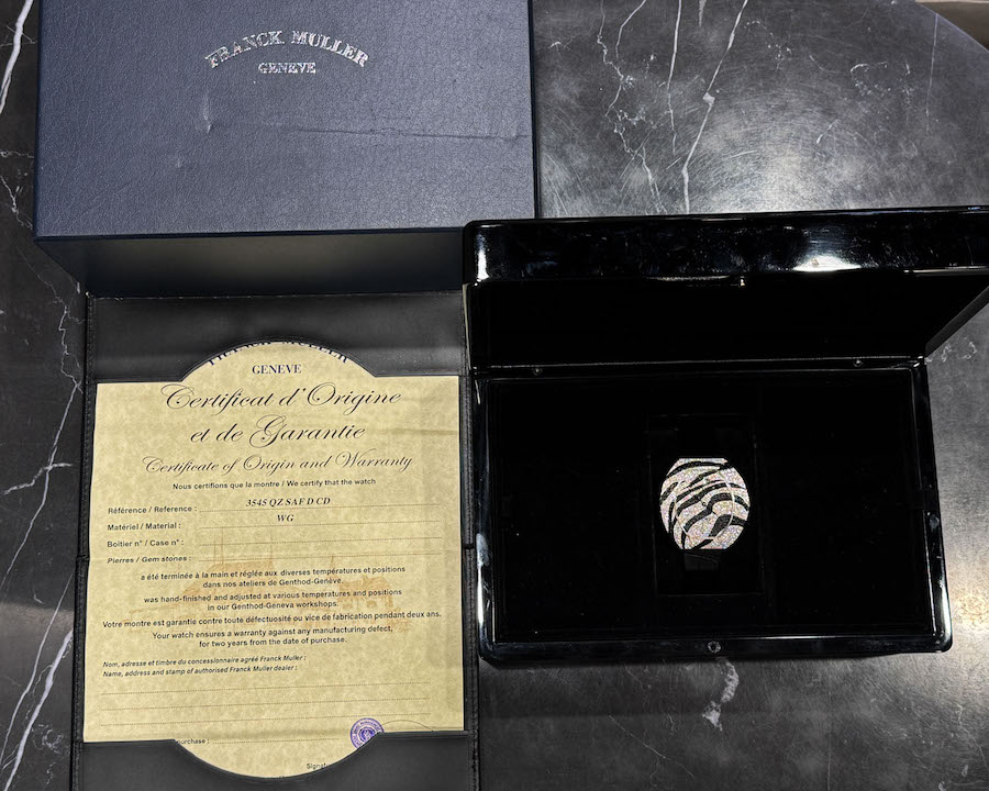 Franck Muller/�ե�� �ߥ�顼 3545 QZ SAF Infinity Safari  K18WG ���������  #BW00998