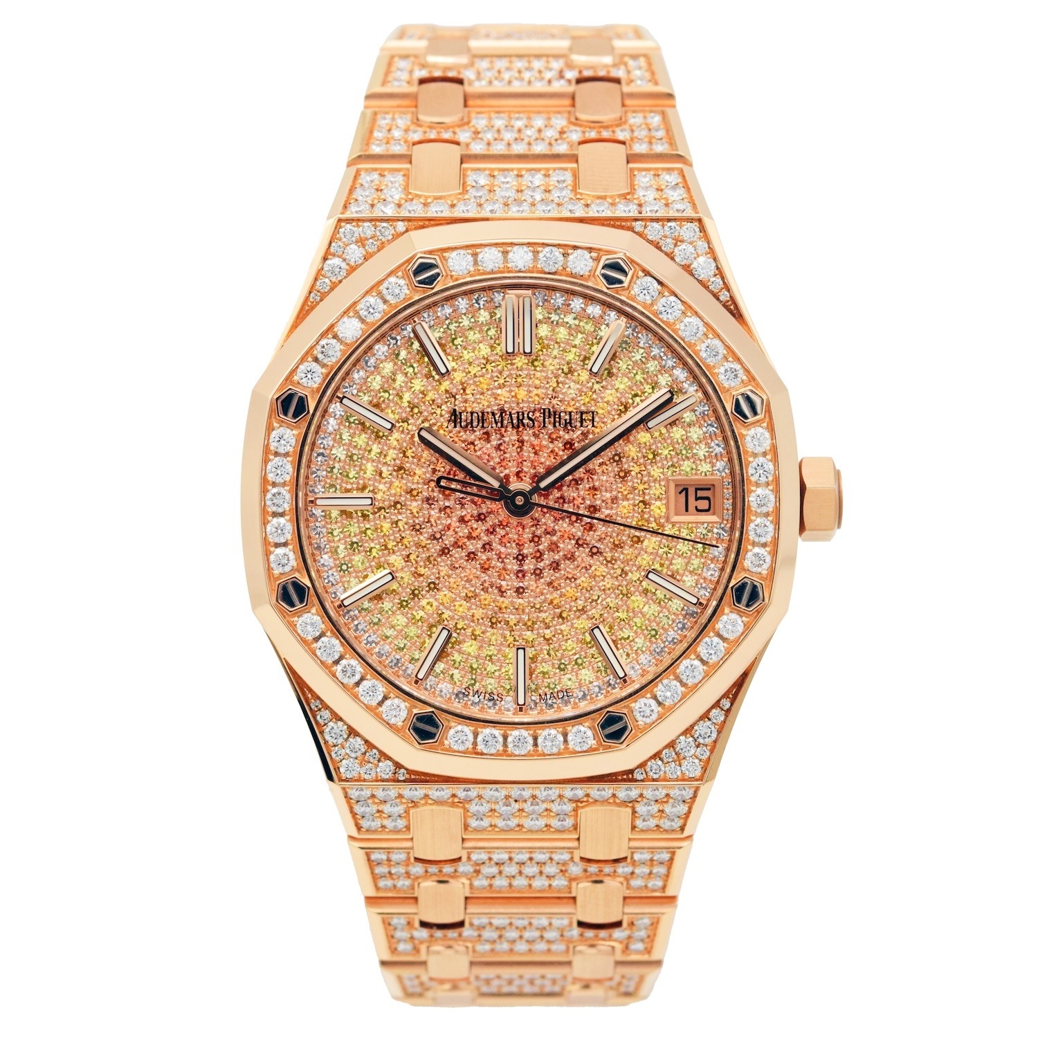 Audemars Piguet/�����ǥޥԥ� Royal Oak ������륪���� 15502OR.ZZ.1222OR.01 18K RG�ڹ����Ź�߸ˡ�#HK11705