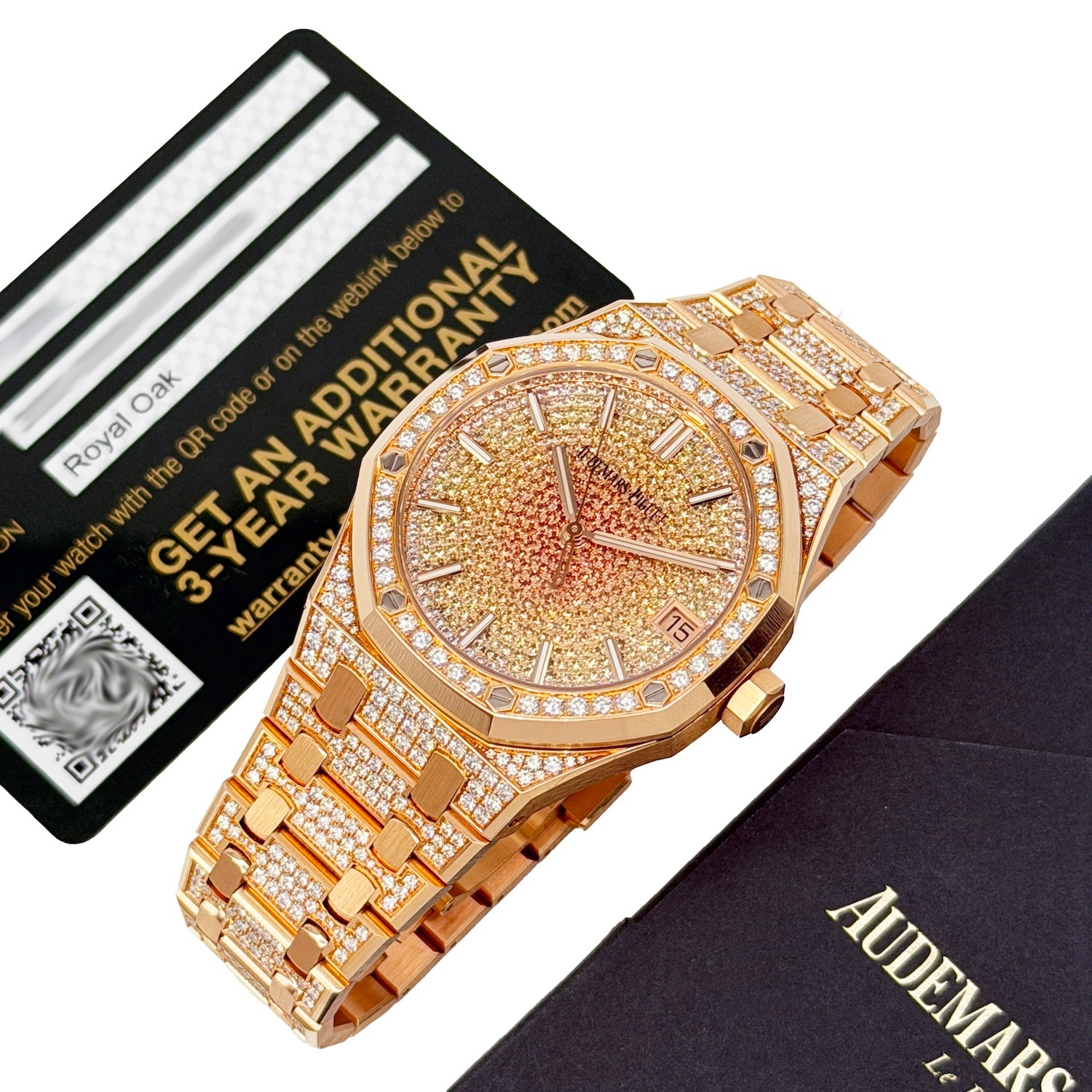 Audemars Piguet/�����ǥޥԥ� Royal Oak ������륪���� 15502OR.ZZ.1222OR.01 18K RG�ڹ����Ź�߸ˡ�#HK11705