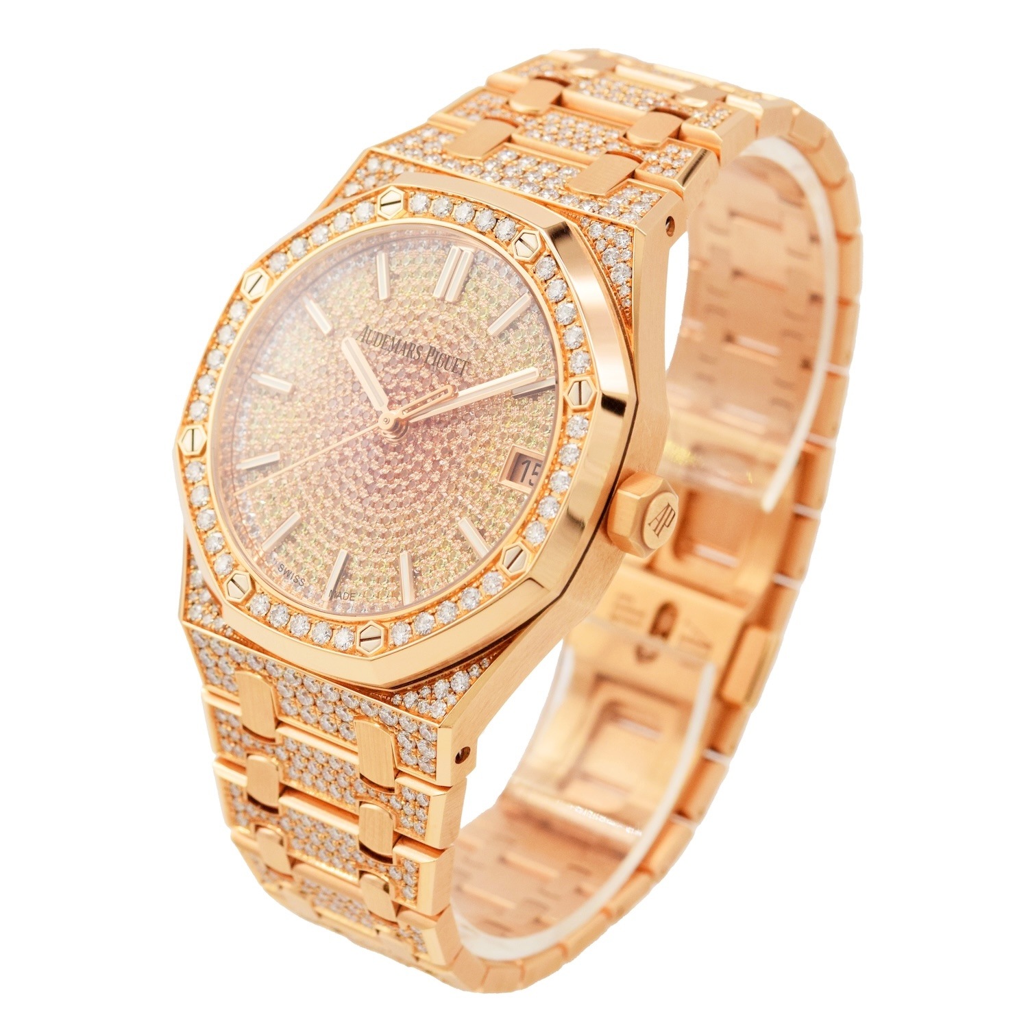 Audemars Piguet/�����ǥޥԥ� Royal Oak ������륪���� 15502OR.ZZ.1222OR.01 18K RG�ڹ����Ź�߸ˡ�#HK11705