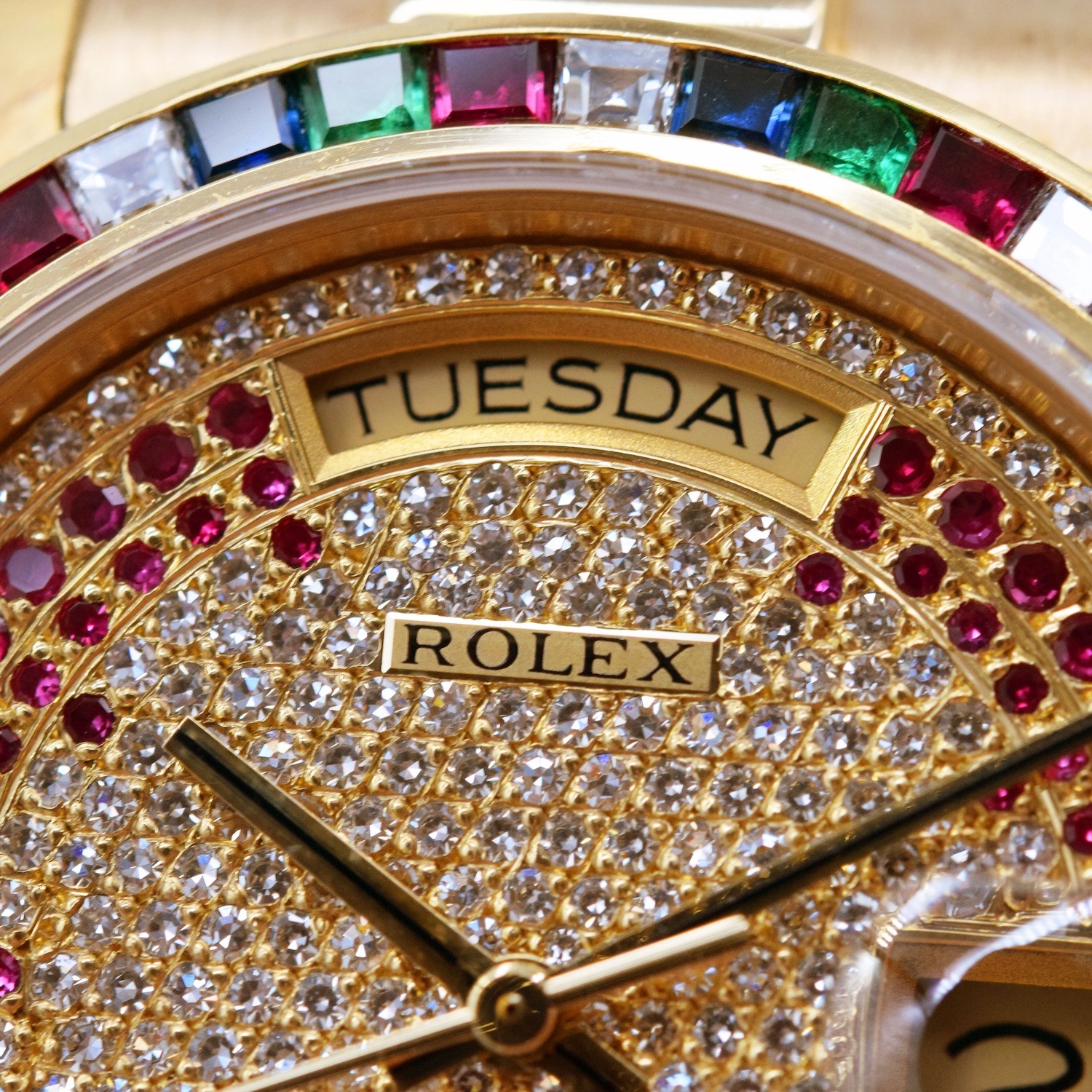 ROLEX / ����å��� Day-Date �ǥ��ǥ��� 18188 �ȥ��ꥹ�ޥ��ĥ꡼�� 36mm ��ӡ�����ǥå��� ������������� 18K��������������� ��ư�����ӻ��סڹ����Ź�߸ˡ�#HK11376