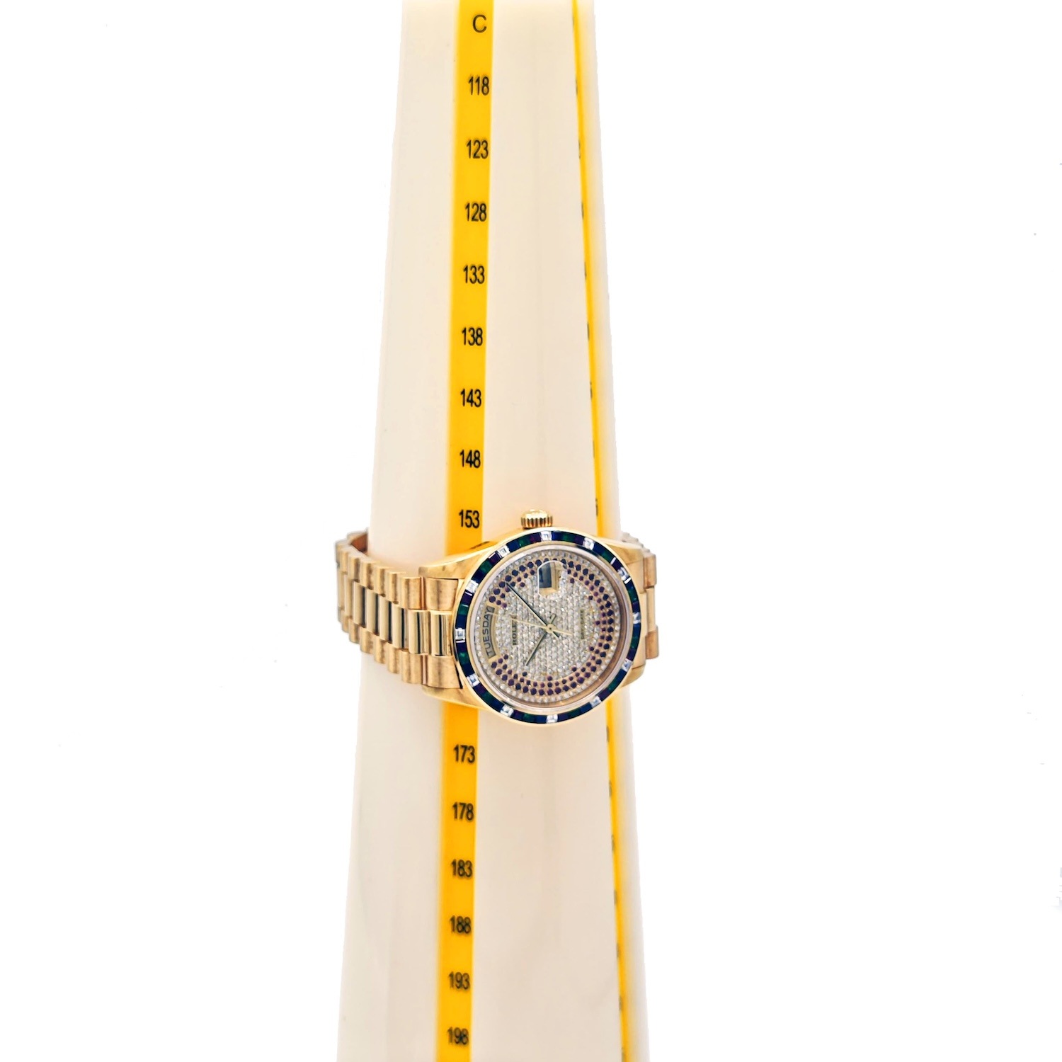 ROLEX / ����å��� Day-Date �ǥ��ǥ��� 18188 �ȥ��ꥹ�ޥ��ĥ꡼�� 36mm ��ӡ�����ǥå��� ������������� 18K��������������� ��ư�����ӻ��סڹ����Ź�߸ˡ�#HK11376