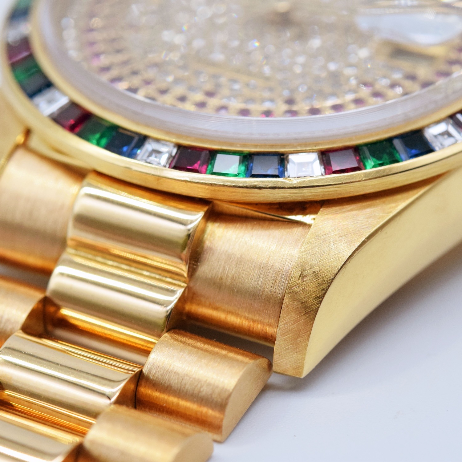 ROLEX / ����å��� Day-Date �ǥ��ǥ��� 18188 �ȥ��ꥹ�ޥ��ĥ꡼�� 36mm ��ӡ�����ǥå��� ������������� 18K��������������� ��ư�����ӻ��סڹ����Ź�߸ˡ�#HK11376
