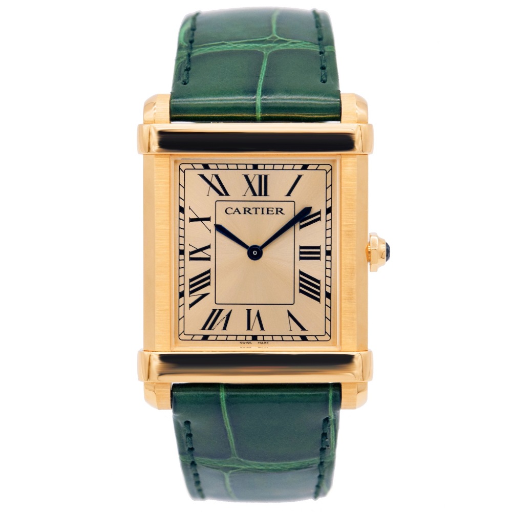 CARTIER/����ƥ���  Tank Chinoise ���� WGTA0088 K18YG �괬�� �ӻ��� #HK11112